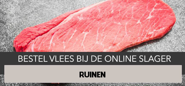 Vlees bestellen en laten bezorgen in Ruinen